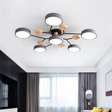 Nordische verzweigte Scheiben LED Deckenleuchte