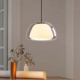 Moderne Milk Glass Jelly Pendelleuchte