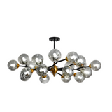 Moderner Kronleuchter aus geblasenem Glas