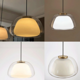 Moderne Milk Glass Jelly Pendelleuchte
