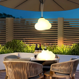 Minori Design LED Hängelampe Wolke Milch Weiß Metall/Acryl Garten