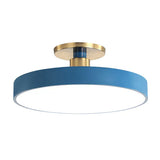Runde Flush Mount Light Skandinavischer Stil Acryl Schlafzimmer Led Semi Coil Deckenleuchte
