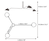 Serge Mouille Deckenleuchte A