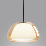 Moderne Milk Glass Jelly Pendelleuchte