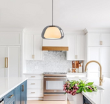 Moderne Milk Glass Jelly Pendelleuchte