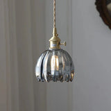 Japanische Retro-Glasblumen-Pendelleuchte