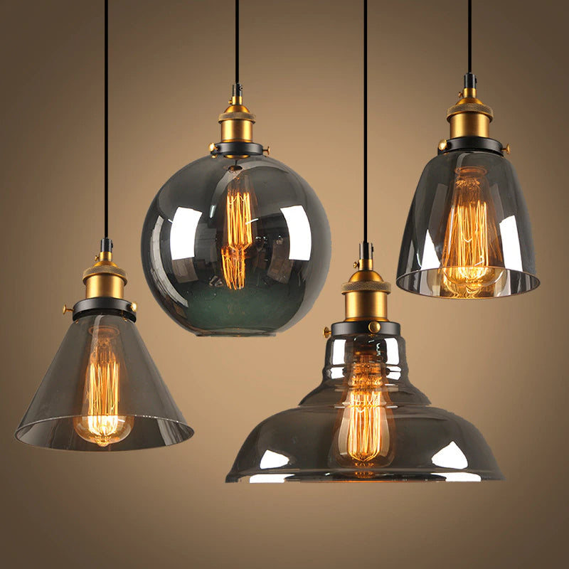 LEDSone Pendelleuchte Vintage – Roségold, Drahtkäfig & Hanfseil | 95 Cm Seillänge, E27-Fassung | Für Wohnzimmer, Küche & Café