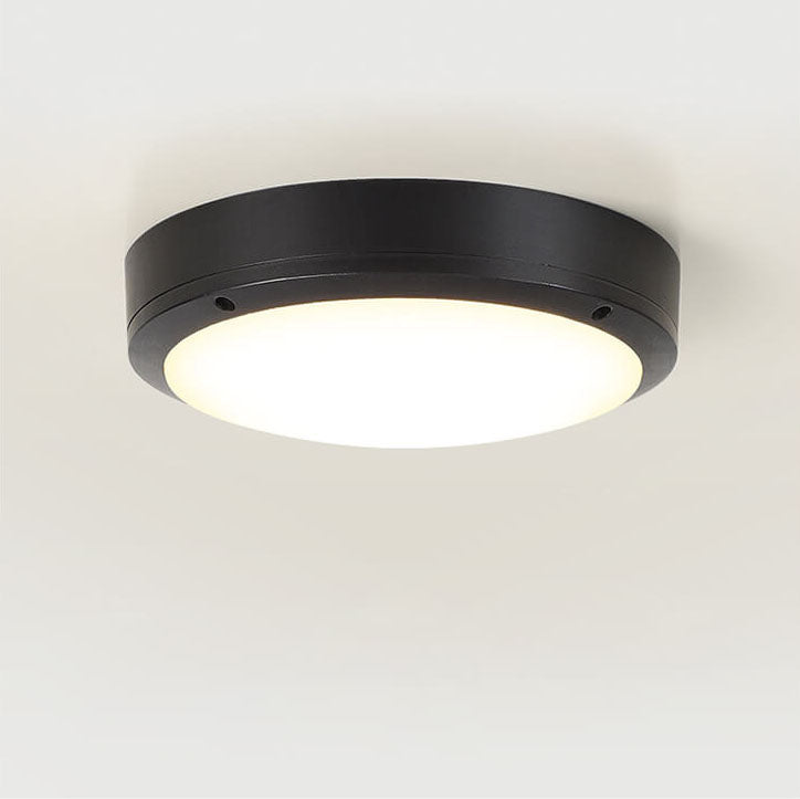 Einfache Outdoor Wasserdicht Aluminium Runde LED Flush Mount Deckenleuchte