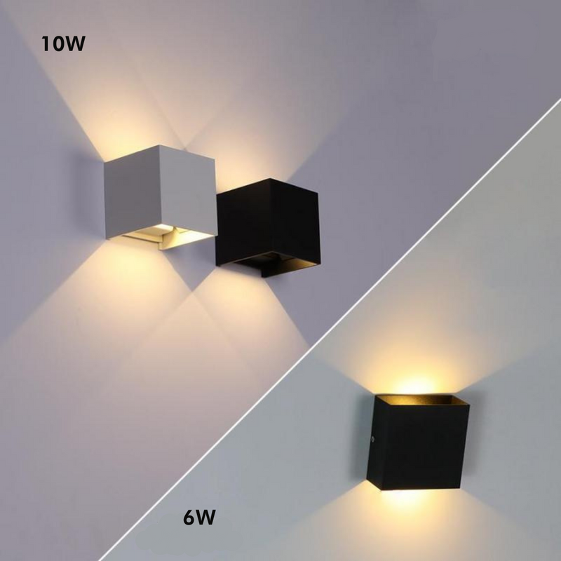 Moderne Aluminium Wasserdichte LED Wandleuchte für den Innenbereich
