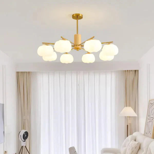 Kreative hölzerne Baumwollkugeln Wohnzimmer Kronleuchter