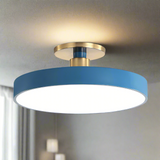 Runde Flush Mount Light Skandinavischer Stil Acryl Schlafzimmer LED Semi Coil Deckenleuchte