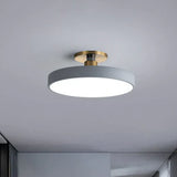 Runde Flush Mount Light Skandinavischer Stil Acryl Schlafzimmer LED Semi Coil Deckenleuchte