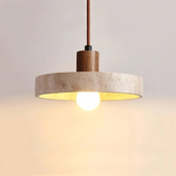 Vintage wabi sabi Stein Pendelleuchte