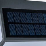 Moderne rechteckige Acryl Sensor Solarbetriebene IP65 Wasserdichte Außenwandleuchte
