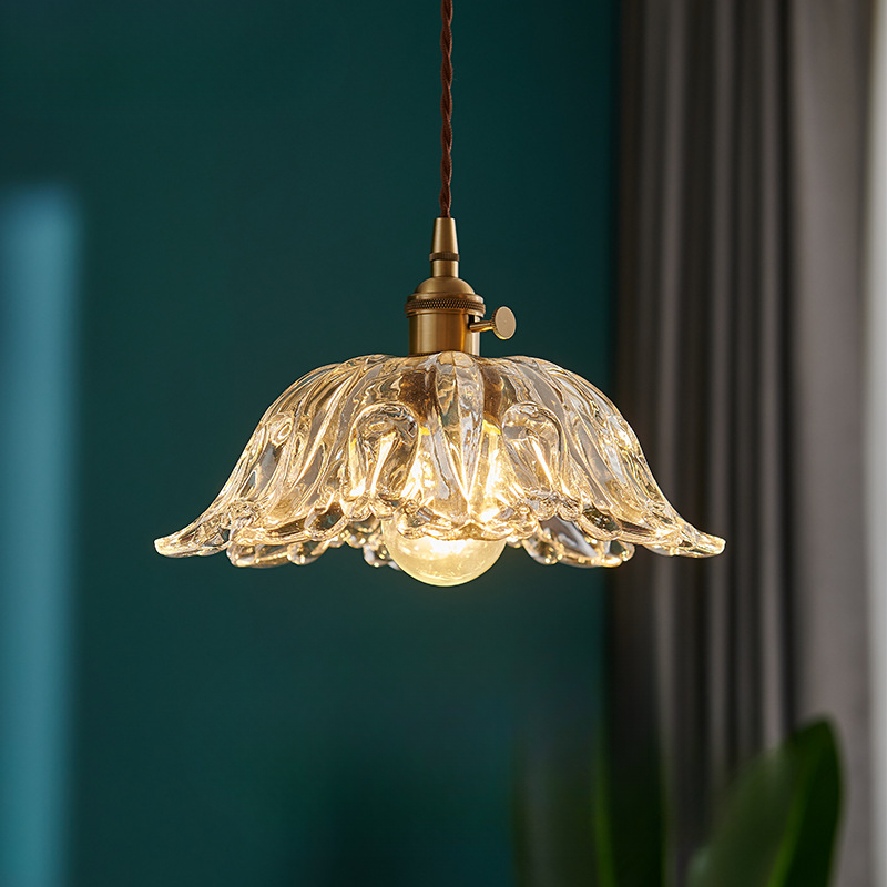 Glasblume Pendelleuchte