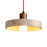 Vintage wabi sabi Stein Pendelleuchte