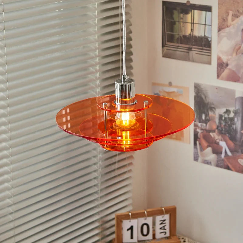 Moderne UFO Form Kronleuchter Vintage Pendelleuchte