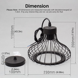 Moderne Pendelleuchte aus Metall