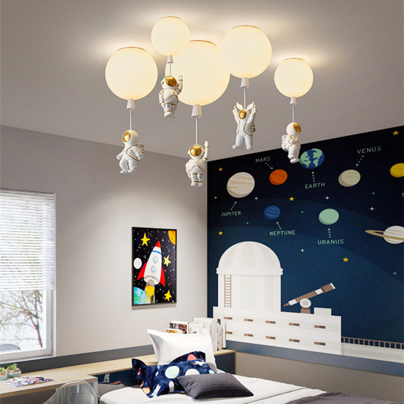 Fateh Modern Moon/Astronauts LED-Deckenleuchte