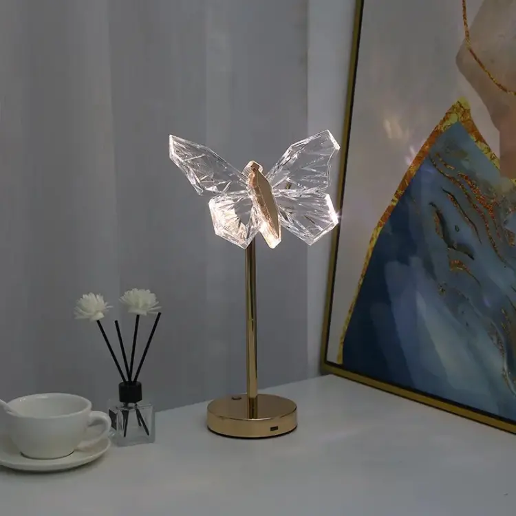 Schmetterling Kristall Tischlampe