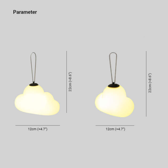 Minori Design LED Hängelampe Wolke Milch Weiß Metall/Acryl Garten
