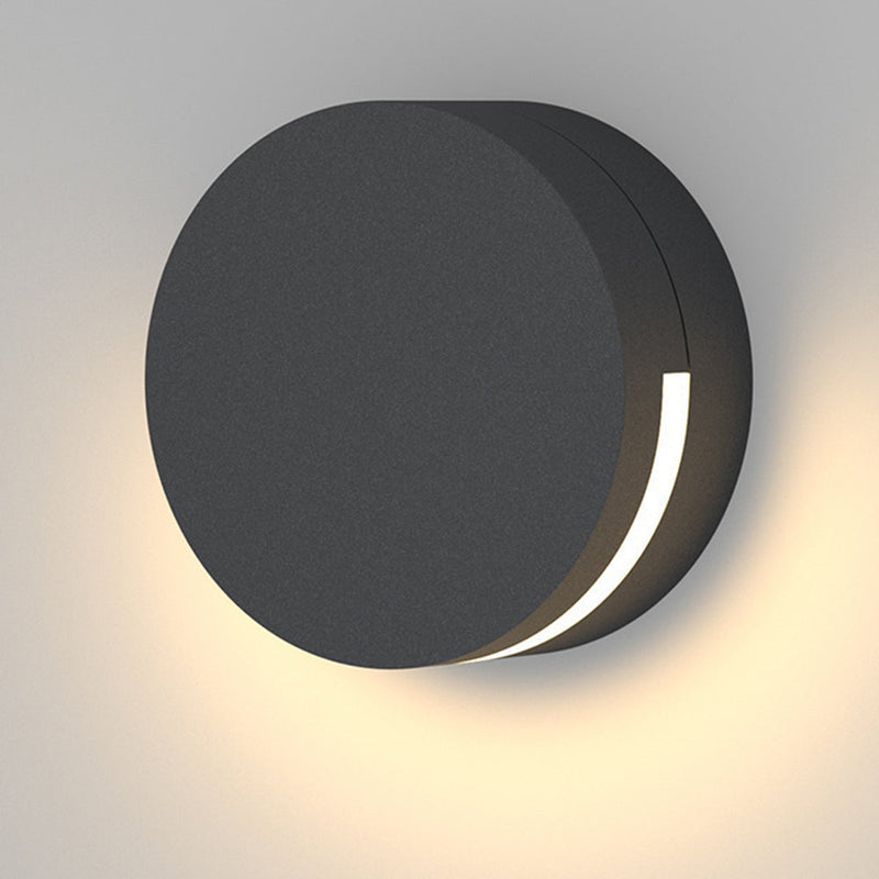 Moderne Runde Glas IP65 Wasserdichte Wandleuchte für draußen