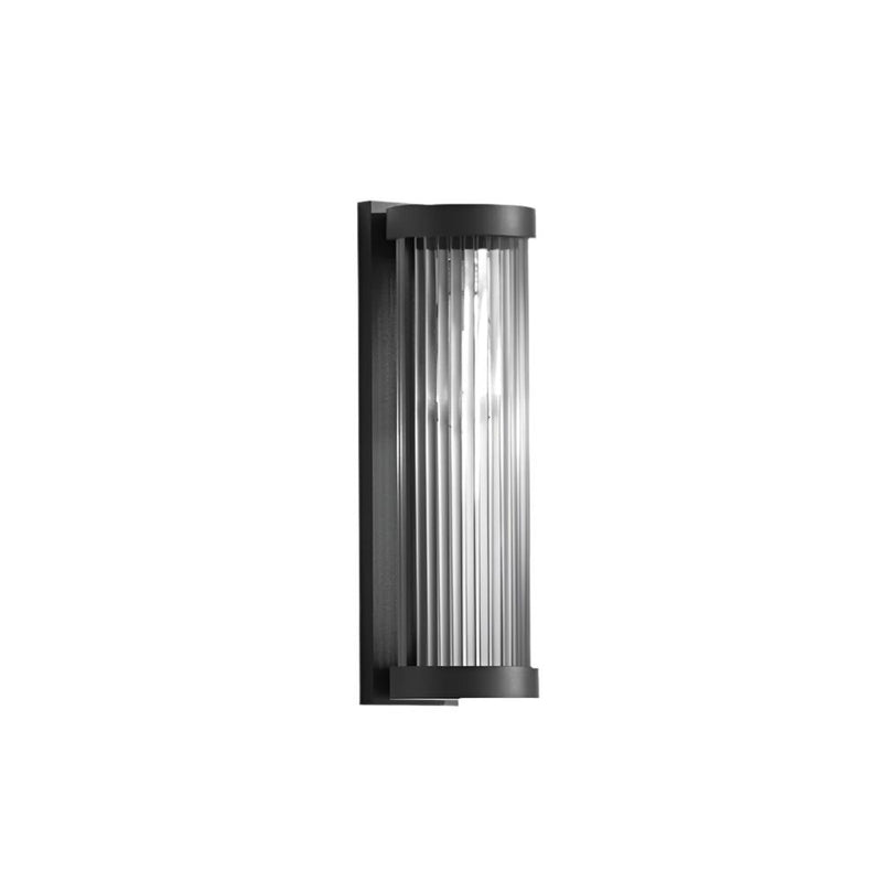Moderne zylindrische Metall & Glas Outdoor Solar IP65 Wasserdichte Außenlampe