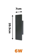 Wasserdichte LED-Streifen-Wandleuchte