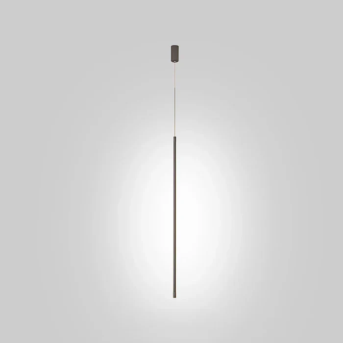 Minimalistische lange LED-Pendelleuchte aus Aluminium