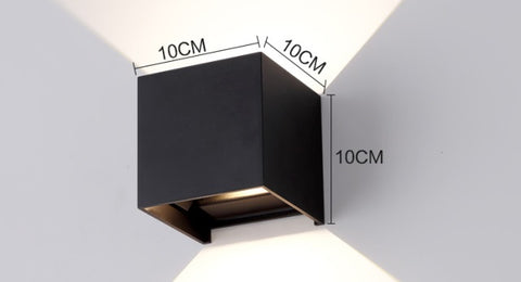 Moderne Aluminium Wasserdichte LED Wandleuchte für den Innenbereich