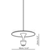 Moderne Led Pendelleuchte in Scheibenform