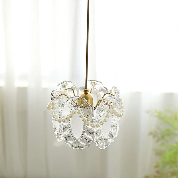 Floral Glas Pendelleuchte