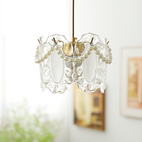 Floral Glas Pendelleuchte