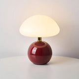 Französische Creme Pilz Lampe