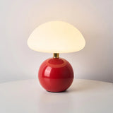 Französische Creme Pilz Lampe