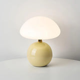 Französische Creme Pilz Lampe