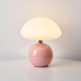 Französische Creme Pilz Lampe