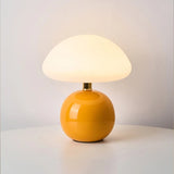 Französische Creme Pilz Lampe