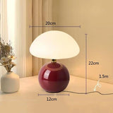 Französische Creme Pilz Lampe