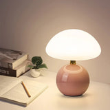 Französische Creme Pilz Lampe