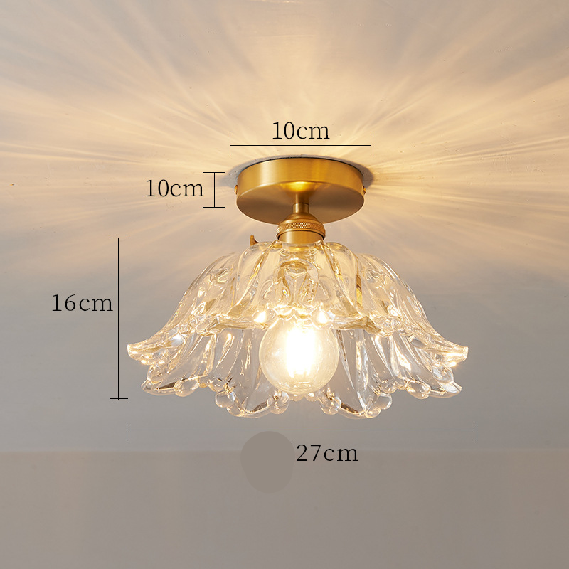 Glasblume Pendelleuchte