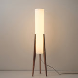 Walnuss Stehlampe Massivholz Kunst Lampe