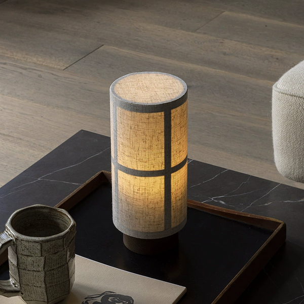 Japanische Seiden-Tischlampe