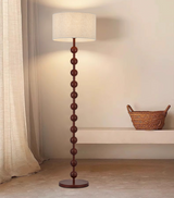 Japandi Stehlampe aus Holz