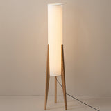 Walnuss Stehlampe Massivholz Kunst Lampe