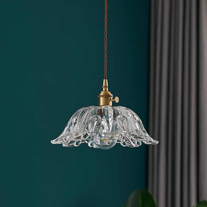 Glasblume Pendelleuchte