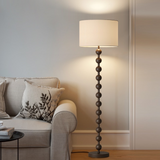 Japandi Stehlampe aus Holz