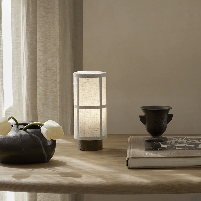 Japanische Seiden-Tischlampe