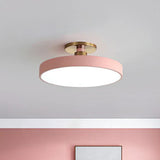 Runde Flush Mount Light Skandinavischer Stil Acryl Schlafzimmer Led Semi Coil Deckenleuchte