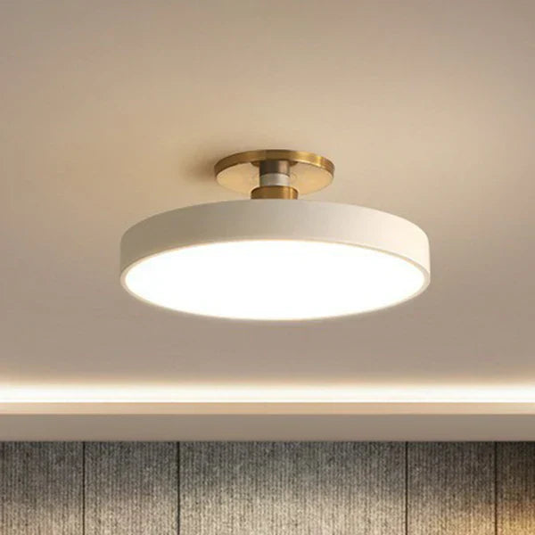 Runde Flush Mount Light Skandinavischer Stil Acryl Schlafzimmer Led Semi Coil Deckenleuchte